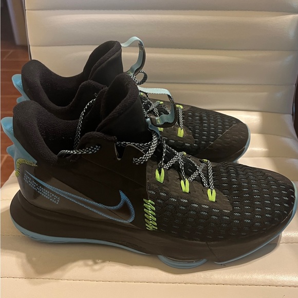 Nike Other - Nike LeBron Witness 5 Tennis Shoes. Black Light Blue Fury. Size 12.